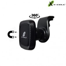 Suporte Universal Magnético 360° para Celular Veicular com Clip X-Cell XC-SP-16